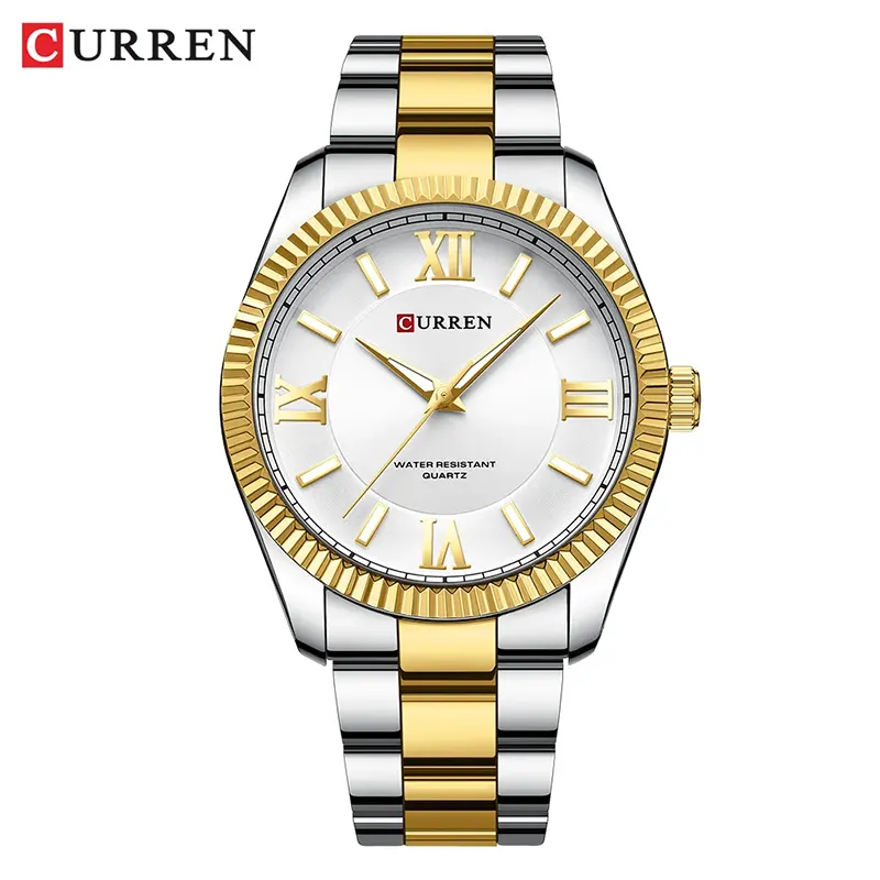 Curren Silver Dial Two-tone Men’s Watch | 8453